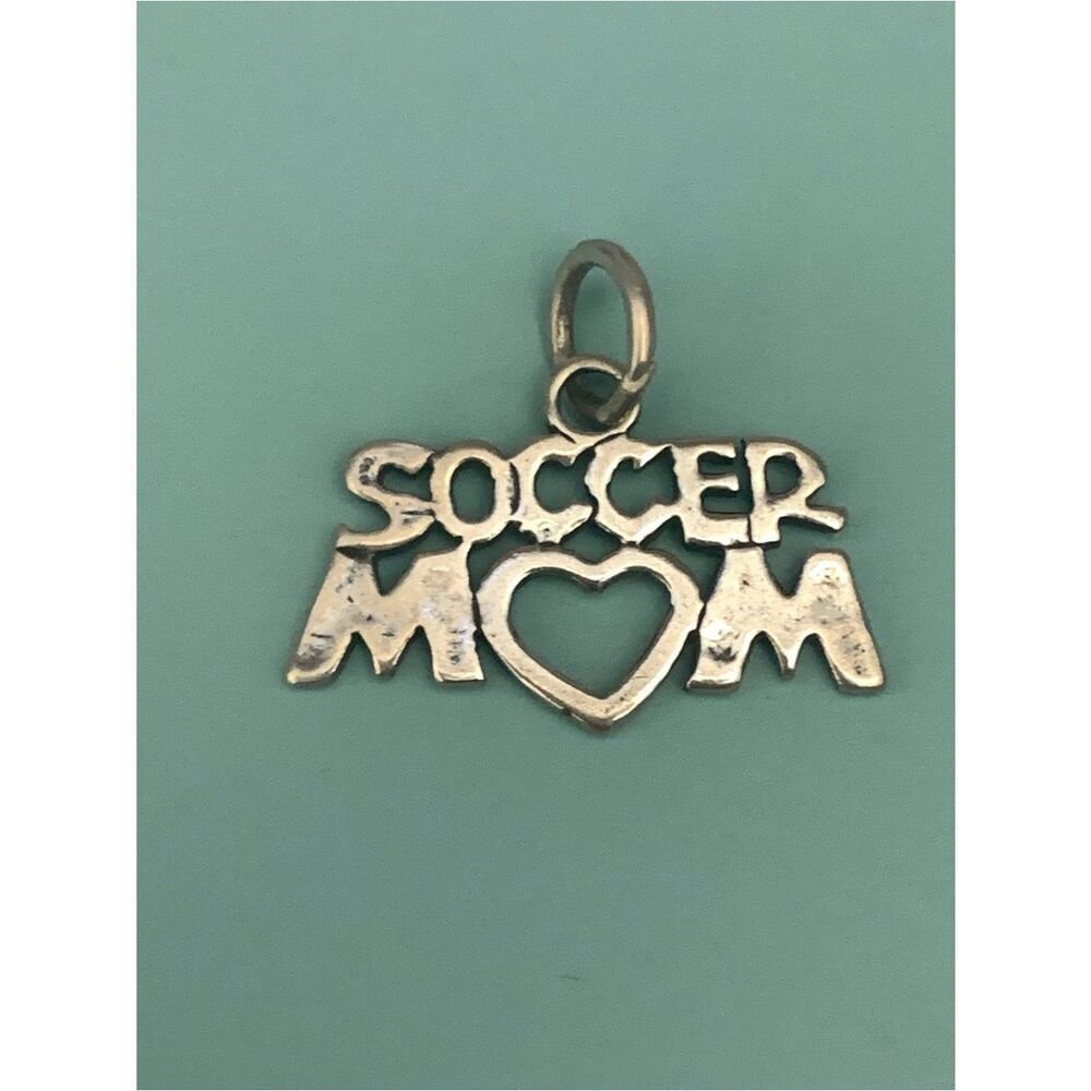 .925 Soccer Mom Sterling Silver Jewelry Charm